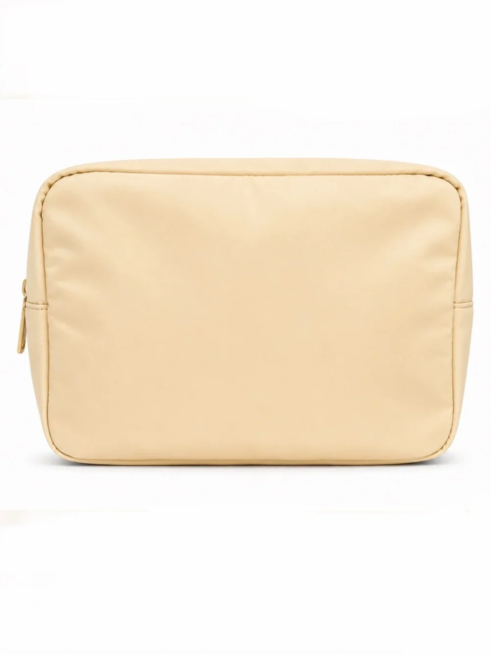 X Large Beige Cosmetic Pouch